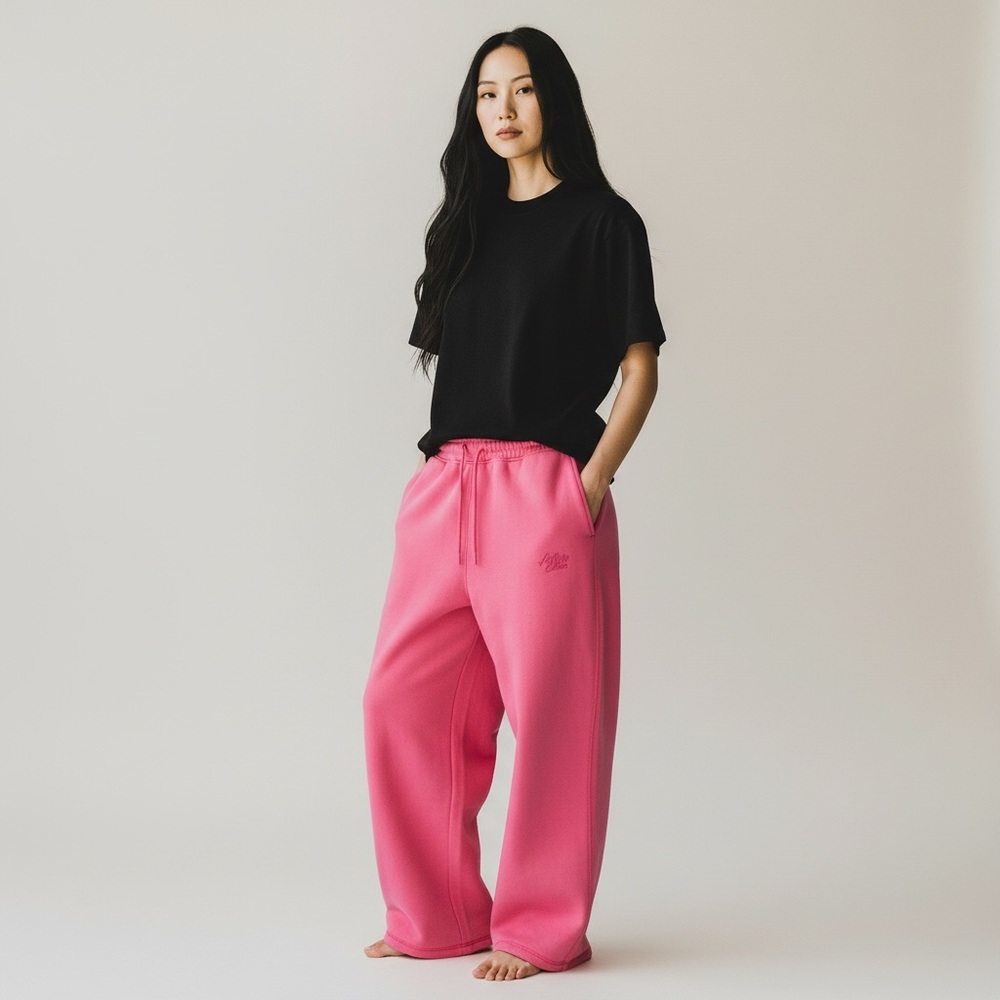 Aelfric Eden Pink Barrel‑Leg Sweatpants Size 2 - Picture 3 of 6